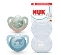 NUK First Choice Baby Dummies | 18-36 Months | Orthodontic Soothers | Soothes 99% of Babies** | Turtle & Whale | 2 Count