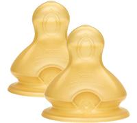 NUK First Choice+ Latex Replacement Teats , 6-18 Months with Medium Feed Hole , 2 Count