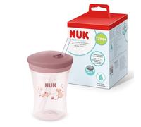 NUK First Choice Learner Straw Cup | 12+ Months | 230ml | Leak Proof Toddler Bottle with Straw | Green Turtle | 1 Count