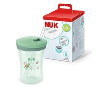 NUK First Choice Learner Straw Cup | 12+ Months | 230ml | Leak Proof Toddler Bottle with Straw | Pink Koala | 1 Count