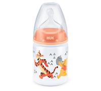 NUK First Choice+ Winnie The Pooh 150ml Bottle with Silicone Teat (0-6m, design may vary)