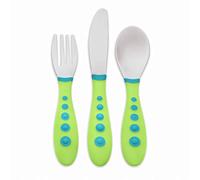 NUK First Essentials Kiddy Cutlery in Assorted Colors, 3-Piece Set, Colors May Vary