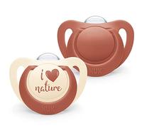 NUK - Nuk For Nature 2Pk Brown Soothers 6-18m S2