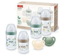 NUK for Nature Perfect Start Baby Bottle & Dummy Set | 0-6 Months | 100% Natural