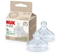 NUK For Nature baby bottle teat M 6m+ 2 pc