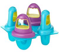 NUK Fresh Foods Baby Ice Lolly Moulds | 4 Easy-Grip Mini Ice Lollies | Great for Teething | 6+ Months | BPA-Free