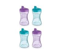 NUK Fun Grips Hard Spout Sippy Cup, 10 oz. | Easy to Hold, BPA Free, Spill Proof Toddler Cup, 4pk