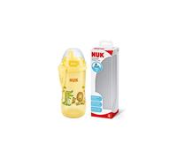 NUK Kiddy Cup Toddler Cup 300 ml | 12+ Months | Leak-Proof Toughened Spout, Clip & Protective Cap | BPA-Free, Yellow