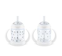 NUK Learner Straw Cup, 5oz, 2-Pack - Toddler Sippy Cup with Soft Straw for Easy Drinking, Suitable for Ages 6 Months and Up, Timeless Collection