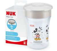 NUK Magic Cup Sippy Cup | 360° Anti-Spill Rim | 8+ Months | Leak-Proof & BPA-Free | 230 ml | Disney Mickey Mouse