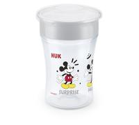 NUK Magic Cup Sippy Cup | 8+ Months | 230 ml | 360° Anti-Spill Rim to Drink from Any Direction | Leak-Proof | Washable | Disney Mickey Mouse