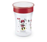 NUK Magic Cup Sippy Cup | 8+ Months | 230 ml | 360° Anti-Spill Rim to Drink from Any Direction | Leak-Proof | Washable | Disney Minnie Mouse