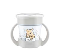 NUK Mini Magic Cup Sippy Cup | 6+ Months | 160ml | 360° Anti-Spill Rim | Toddler Bottle with Anti-Slip Handles | Disney Winnie the Pooh | 1 Count