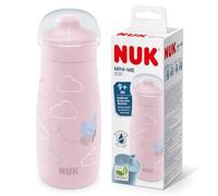 NUK Mini-Me Sip Toddler Cup | 9+ Months | 300 ml | Kids Water Bottle | Leak-Proof Toughened Spout | Shatter-Proof | Pink Butterfly