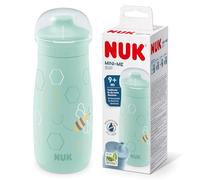 NUK Mini-Me Sip Toddler Cup | 9+ Months | 300 ml | Kids Water Bottle | Leak-Proof Toughened Spout | Shatter-Proof | Mint Bee