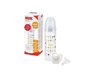 NUK Mini Set Classic Feeding Bottle 250ml & Genius Silicon Soother 0-6m