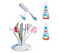 NUK Multi Drying Rack for Baby Bottles with Brush and 2x NUK Bottle Cleaner