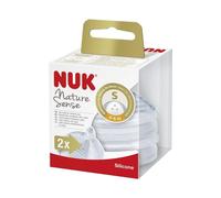 Nuk Nature Sense 0-6m Slow Flow Silicone Teats - 2 Teats