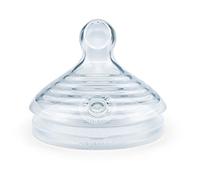 NUK Nature Sense Silicone Medium Feed Hole Teats 2pk (0-6 Months)