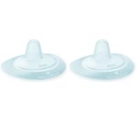 NUK Nipple Shields for Breastfeeding | Silicone Breast Shields for Feeding | Storage Case | Breastfeeding Essentials | Size M (20mm) | 2 Count (Pack of 2)
