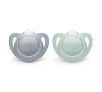 NUK | Orthodontic Pacifiers | Blue | 6-18 Months | Best Pacifier for Breastfed Babies | BPA Free | Shaped to Soothe Just Like Mom | 2-Pack