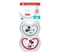 NUK Perfect Match Air Baby Dummies | 6-18 Months | Orthodontic Soothers That Promote Air Flow & Prevent Drool Rash | 95% Baby Acceptance** | Minnie Mouse | 2 Count