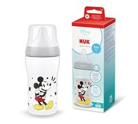 NUK Perfect Match Baby Bottle 0+ Months 260ml Anti Colic Feeding Bottle PP Temperature Control Indicator Mickey Mouse 1 Count