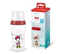 NUK Perfect Match Baby Bottle | 3+ Months | 260ml | Anti Colic Feeding Bottle | PP | Temperature Control Indicator | Minnie Mouse | 1 Count