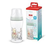 NUK Perfect Match Baby Bottle | 3+ Months | 260ml | Anti Colic Feeding Bottle | PP | Temperature Control Indicator | Disney Winnie The Pooh | 1 Count