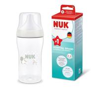 NUK Perfect Match Baby Bottle | 3+ Months | 260ml | Anti Colic Feeding Bottle | PP | Temperature Control Indicator | Sheep | 1 Count