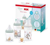 NUK Perfect Match Baby Bottle Set Winnie the Pooh 0M+ Anti Colic NEW