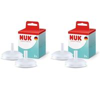 NUK Perfect Match Learner Bottle Straws | 8+ Months | Leak Proof Sippy Cup Straws | Silicone | 2 Count (Pack of 2)