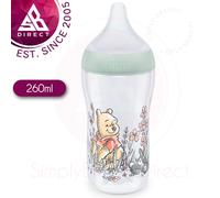 NUK Perfect Match Winnie the Pooh Baby Bottle│Temperature Control│3m+│260ml│EXU