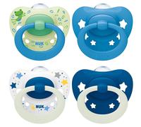NUK Signature Day & Night Baby Dummy | 18-36 months | Soothes 95% Babies 4 Count