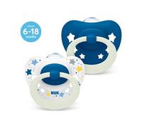 NUK Signature Silicone Soothers 6-18 months - Night Blue