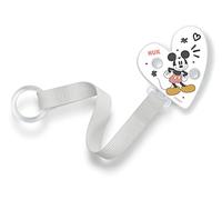 NUK Soother Band & Soother Clip | For All Soothers | Resilient and Shatter-Proof | Disney Mickey Mouse