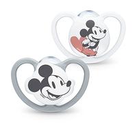 NUK Disney Space Soothers 0-6m Grey 2Pk