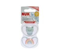 Nuk Space silicone dummy, 0-6 m, x2