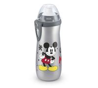 NUK Sports Cup Toddler Water Bottle | 24+ Months | Leak-Proof Push-Pull Spout | Clip & Protective Cap | 450 ml | Disney Mickey Mouse