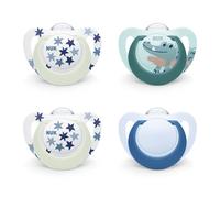 NUK Star Day & Night Baby Dummy | 18-36 Months | Soothes 99%