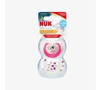 NUK Star Day & Night Soother 6-18 months Pack of 2 - Pink