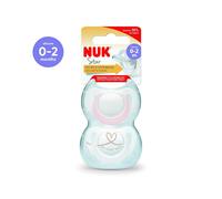 NUK Star Soother 0-2 months Pack of 2 - Pink