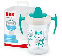 NUK Trainer Cup Sippy Cup | Leak-Proof Soft Drinking Spout | 6+ Months | BPA-Free | 230ml | Green Frog