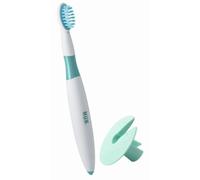 NUK Training Toothbrush 10256207 (incl. Protection Ring Safe Care of The First Teeth, BPA-Free, 2-Pack (2 Pieces)