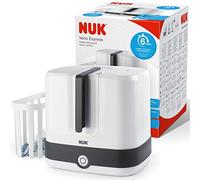 NUK Vario Express Bottle Steriliser | Steam Sterilises up to 6 Baby Bottles & Accessories in 6 Minutes | Auto Switch Off | Removable Basket & Poles | UK 3 Pin Plug