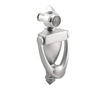 Nuk3y Door Knocker & Viewer, 9/16 in. Bore, 220-Degree View Angle (5-1/2" Height, Satin Nickel)