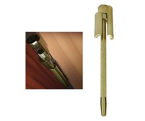 Nuk3y Door Saver 2 II Hinge Pin Stop Fits All 3"" to 4-1/2"" Residential Hinges (Polished Brass)
