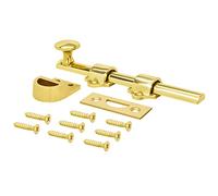 Nuk3y Heavy Duty Solid Brass Dutch Door Surface Bolt (6", Polished Brass)