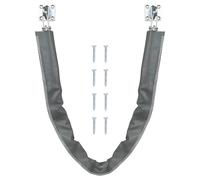 Nuk3y Heavy Duty Storm Crash Chain with Solid Brass Bracket (Stainless Steel, 30-1/2")