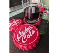Nuka Cola Bottle Cap Coasters + FREE Fallout Giftbox - Place Matts, Beer Matts, Set of 6, Fallout Collection